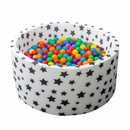 Aga Száraz medence 90x40 cm labdákkal Csillagok