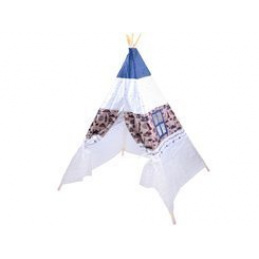 Gyermek teepee sátor ZA3557 Söt. kék/Fehér
