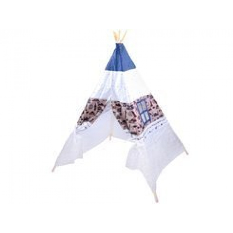 Gyermek teepee sátor ZA3557 Söt. kék/Fehér