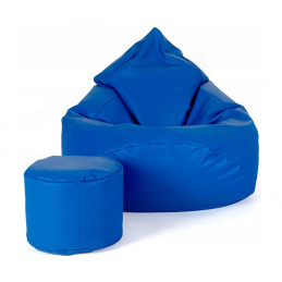 Aga kanapé táska XXXL + lábtartó Kék