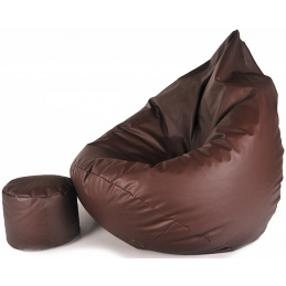 Aga kanapé táska XXXL + lábtartó Barna