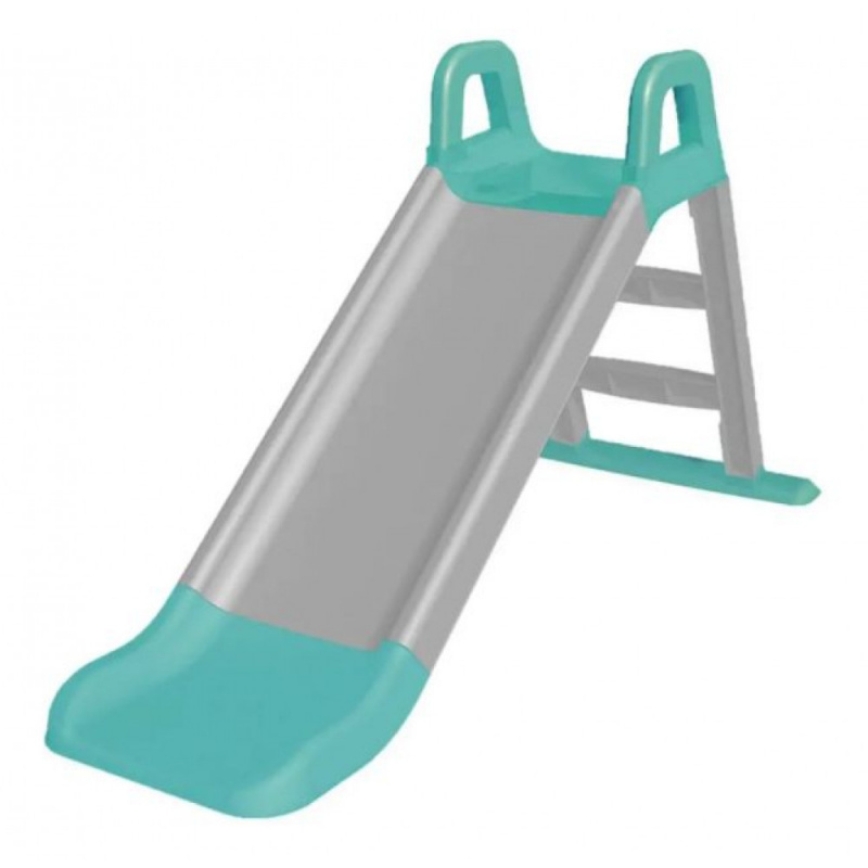 Aga4Kids csúszda fogantyúval 140 cm szürke-türkiz színű