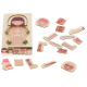 Aga Fa puzzle Montessori testrészek Lány