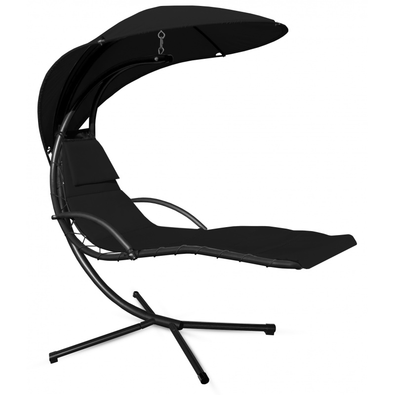 Aga Kerti függőágy tetővel Fekete