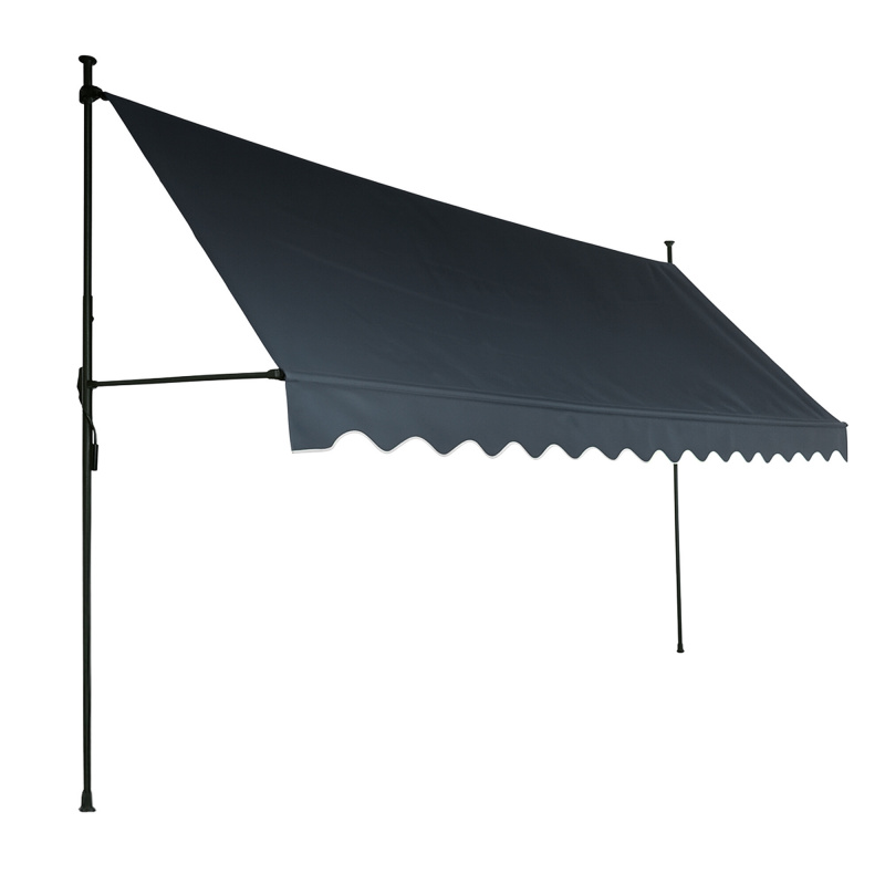 Aga Teleszkópos napellenző 350x120 cm Szürke
