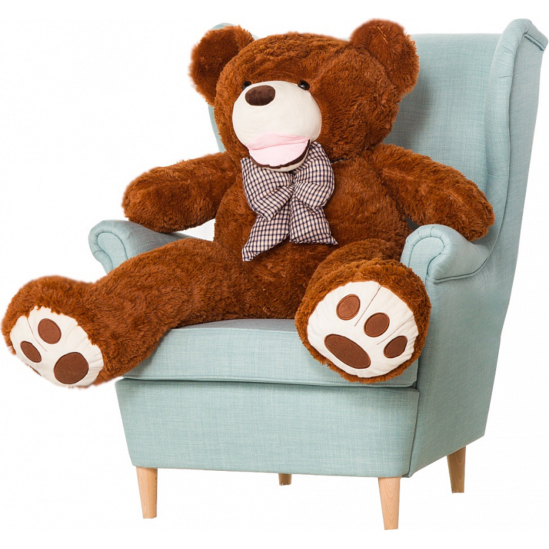 Aga4Kids Teddy mackó 130 cm Sötétbarna mancsokkal
