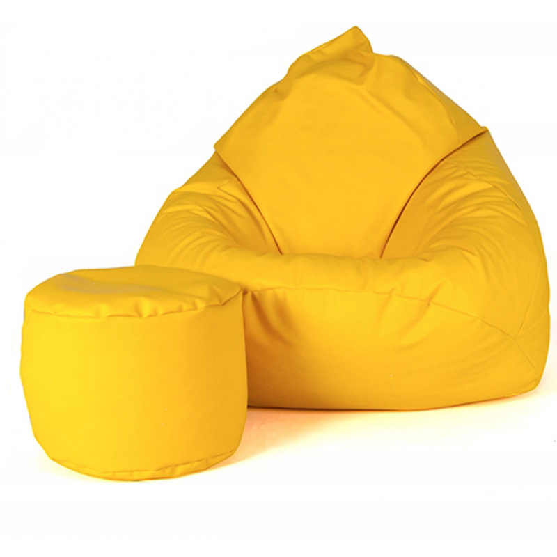 Aga kanapé táska XXXL + lábtartó Sárga