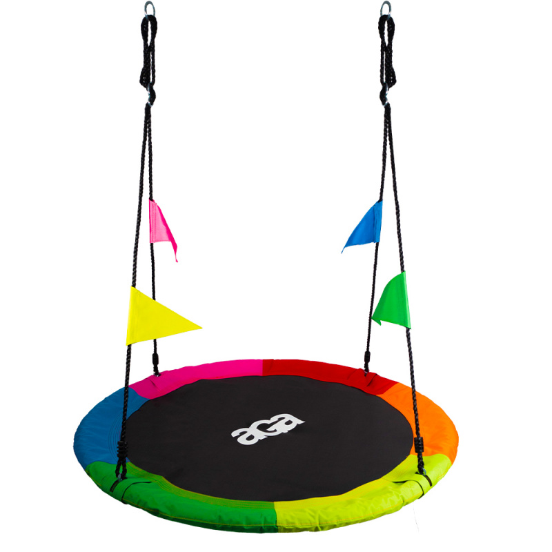 Aga függő  hintagyűrű 120 cm Hat színű zászlókkal