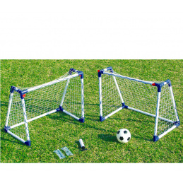 Aga labdarúgó készlet  2 JUNIOR SOCCER GOAL JC-8219A 74x60x46 cm