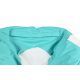 Aga kanapé táska BALL XXXL fehér - türkizkék