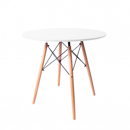 Aga étkezőasztal 80 cm Fehér