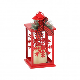 Aga Kovácsolt LED karácsonyi lámpás Piros