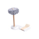 Aga MDF Babaház bútorokkal 78cm LED Fekete