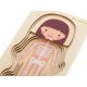 Aga Fa puzzle Montessori testrészek Lány