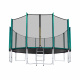 Aga SPORT PRO Trambulin 500 cm Sötétzöld + védőháló + létra + cipőtartó zseb
