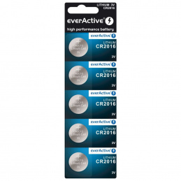 Aga EverActive lítium elem CR2016 - 5db