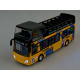 Fém emeletes busz ZA2094 - sárga