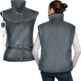 Tresko Elektromos melegítő takaró hát- és nyakrészre Szürke