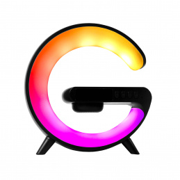 Aga RGB LED Lámpa 5 az 1-ben vezeték nélküli töltővel Fekete