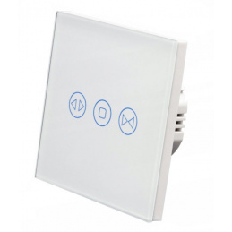 Üveg érintőkapcsoló WIFI-s redőnyhöz - fehér