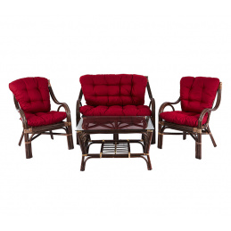 Aga Ratanova  ülőgarnitúra készlet BUTEO Choco Maroon