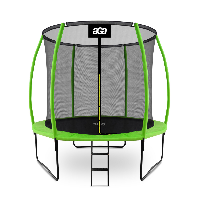 Aga SPORT EXCLUSIVE trambulin 250 cm világoszöld + védőháló + létra