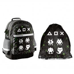 Paso Iskolai szett három rekeszes hátizsák + hátizsák Game Paso Iskolai szett három rekeszes hátizsák + hátizsák Game