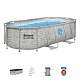 BESTWAY Power Steel Swim Vista medencés ablak 427x250x100 14x8FT 7in1
