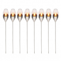 Kynast Kerti LED napelemes fáklya 112 cm 8 db