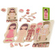 Aga Fa puzzle Montessori testrészek Lány