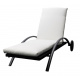 Aga 2x Kerti állítható napozóágy LOUNGE polyrattan Fekete