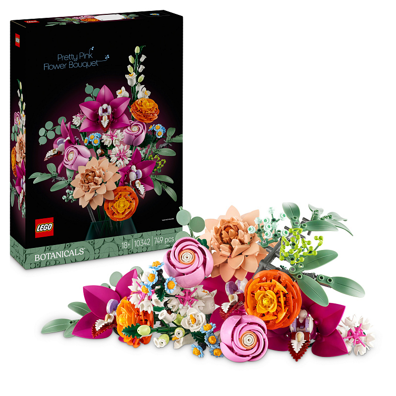 LEGO® Botanicals 10342 Rózsaszín virágcsokor