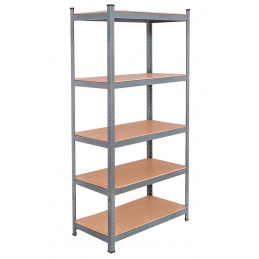 Kynast fém polc 172x75x30 cm 5 polc Ezüst