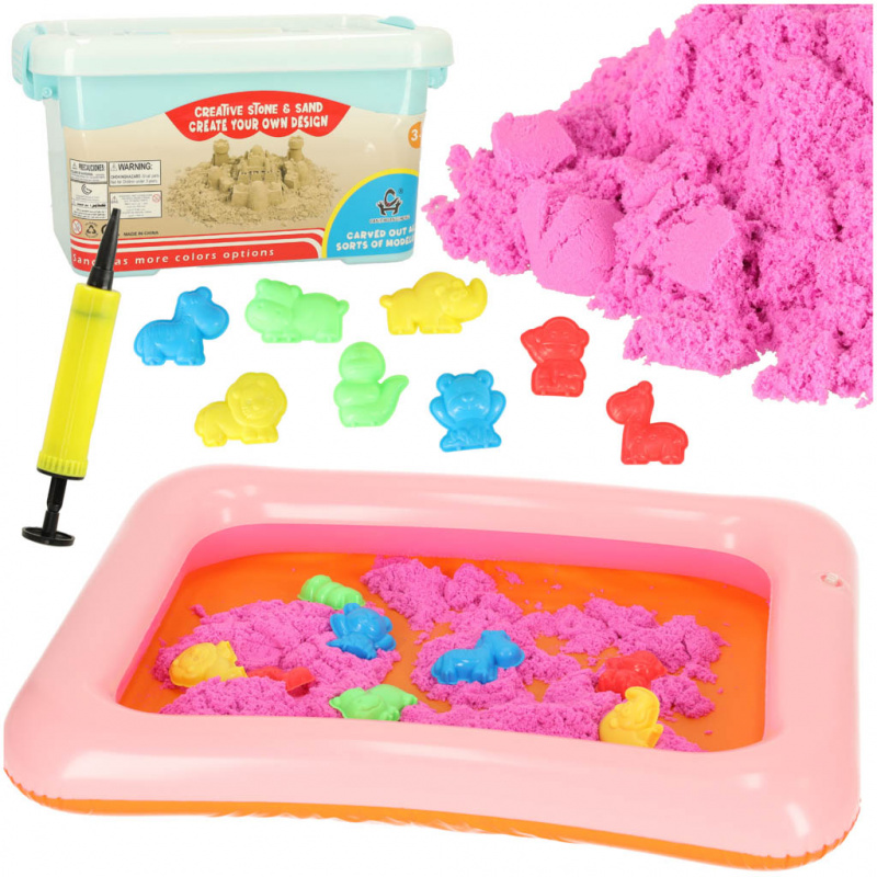 Aga Mágikus folyékony homok 1kg + formák + homokozó