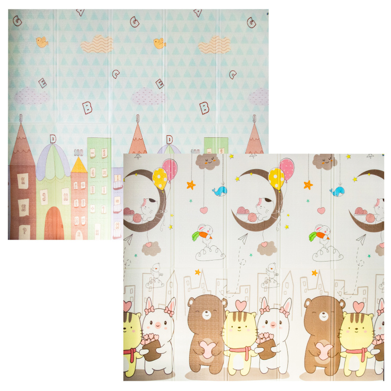 Aga4Kids Összecsukható habszivacs gyerek szőnyeg 200x180 cm DS3018
