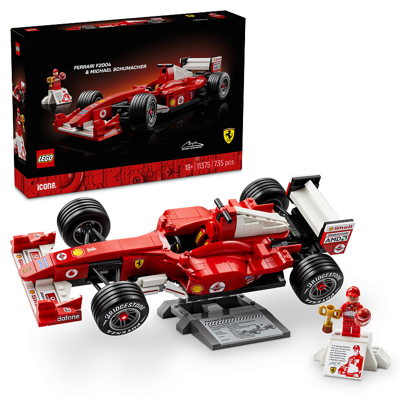 LEGO® Icons 11375 Ferrari F2004 és Michael Schumacher