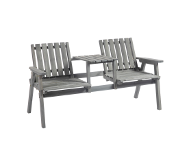 Aga Kerti pad asztallal 152x70x83 cm Szürke