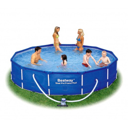Bestway Steel Pro medence ,keret 4,57 x 0,91 m 56066 + szűrőbetétes szűrés