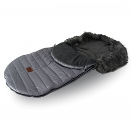 Nestor babahordozó R2 szőrmebundával Szürke