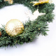 Aga Karácsonyi koszorú 40 cm Arany