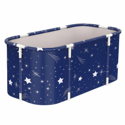 Aga Összecsukható hordozható kád 120x60x60 cm Sötétkék Aga Összecsukható hordozható kád 120x60x60 cm Sötétkék