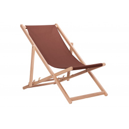 Aga Összecsukható Fa Napozóágy Barna