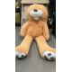 Aga4Kids Plüss mackó 130 cm Világosbarna mancsokkal 6DZ012 - 2. MINŐSÉG