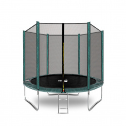 Aga SPORT TOP Trambulin 250 cm Sötétzöld + védőháló + létra