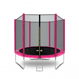 Aga SPORT TOP Trambulin 250 cm Rózsaszín + védőháló + létra