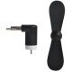 Mini ventilátor microUSB fekete ISO 5770