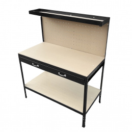 Aga Műhelyasztal lyukacsos fallal 112x60x150cm