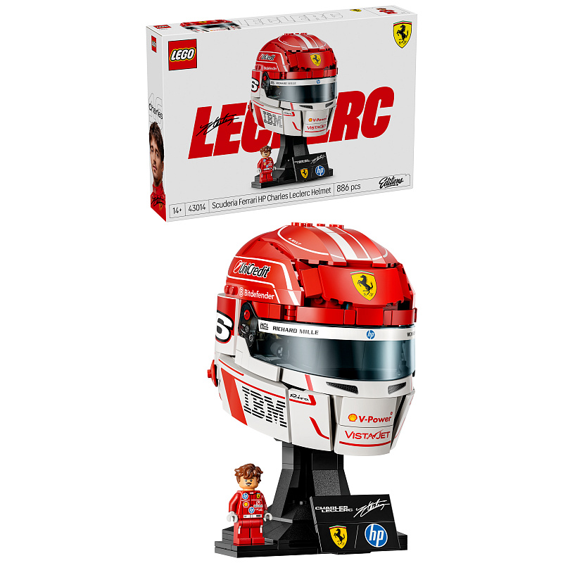 LEGO® Editions 43014 Scuderia Ferrari HP Charles Leclerc sisakja