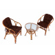 Aga Rattan garnitúra szett SITA Honey Dark Brown