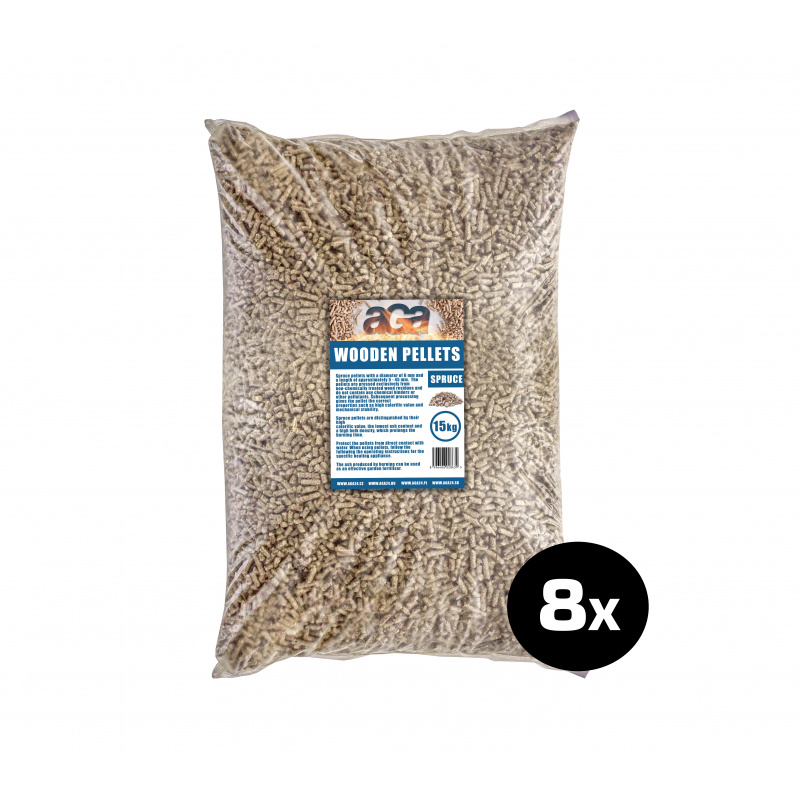 Aga 8x Fenyőfa pellet 15 kg